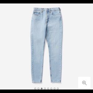 Everlane high rise skinny jeans light wash